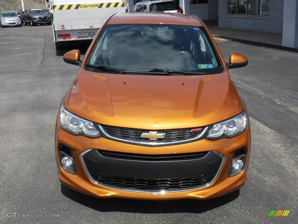 2017 Sonic LT Hatchback - Orange Burst Metallic / Jet Black photo #3