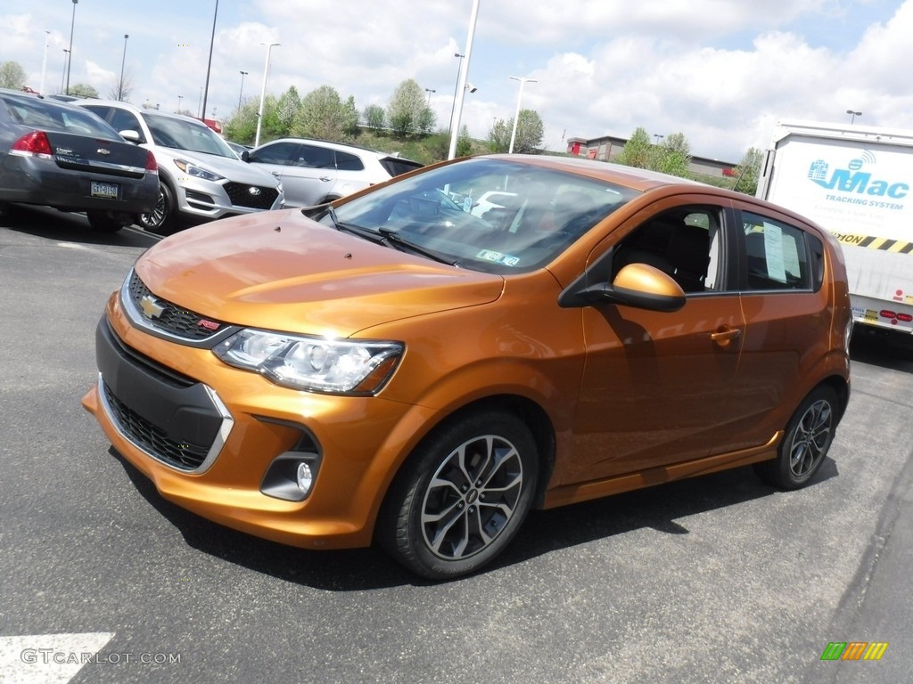 2017 Sonic LT Hatchback - Orange Burst Metallic / Jet Black photo #5