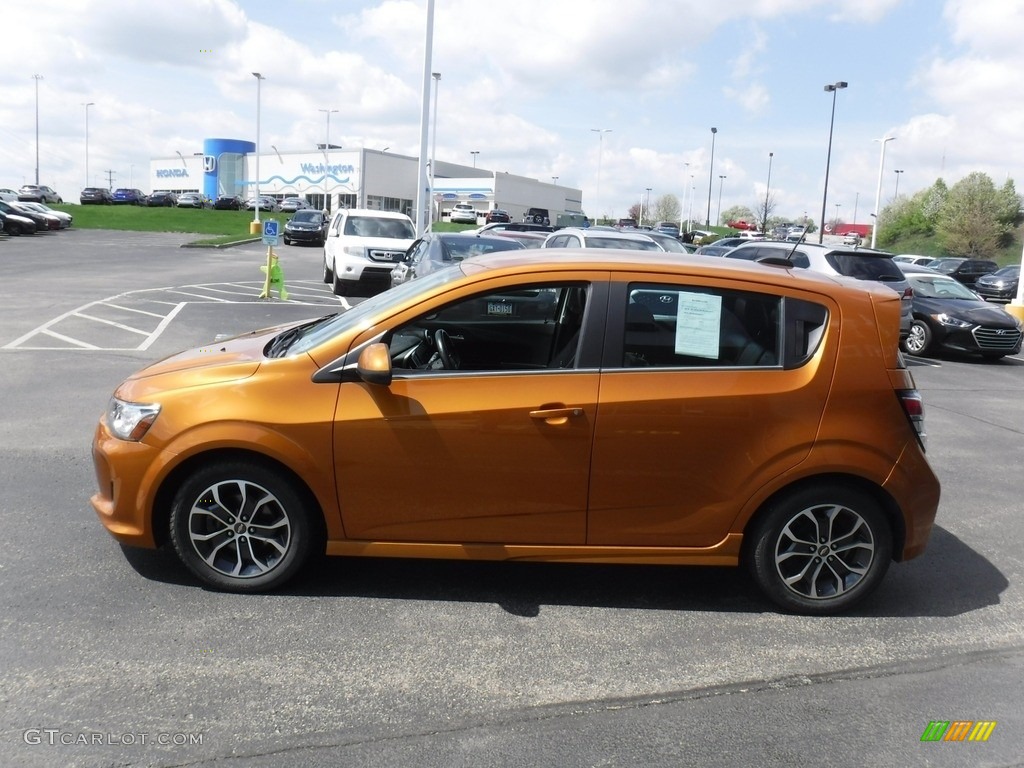 2017 Sonic LT Hatchback - Orange Burst Metallic / Jet Black photo #6