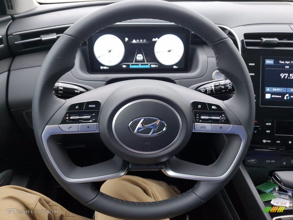 2022 Hyundai Tucson SEL Black Steering Wheel Photo #141677919