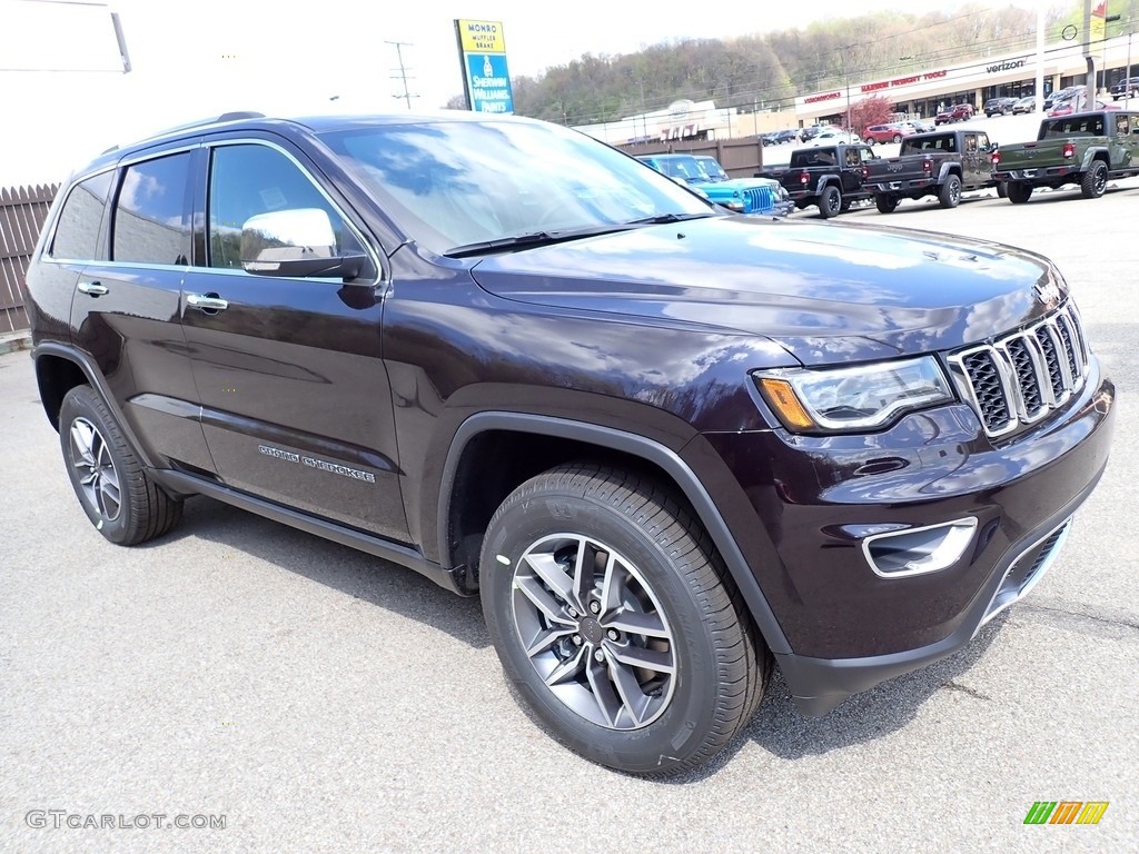 2021 Grand Cherokee Limited 4x4 - Sangria Metallic / Black photo #8