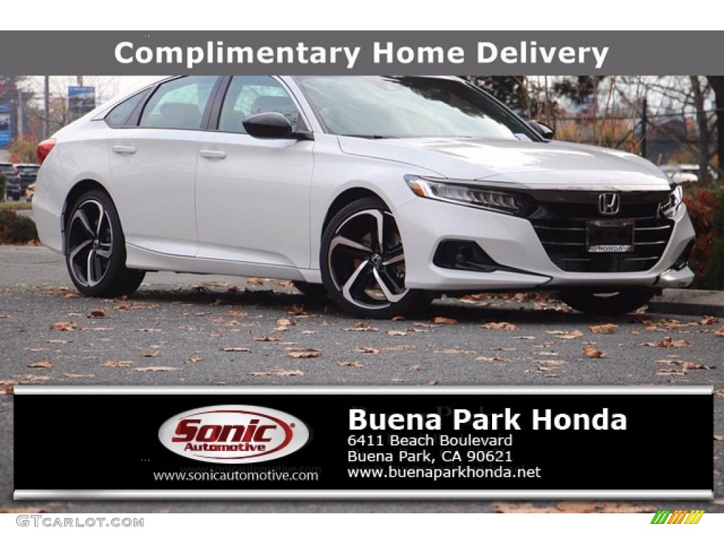 2021 Accord Sport - Platinum White Pearl / Black photo #1