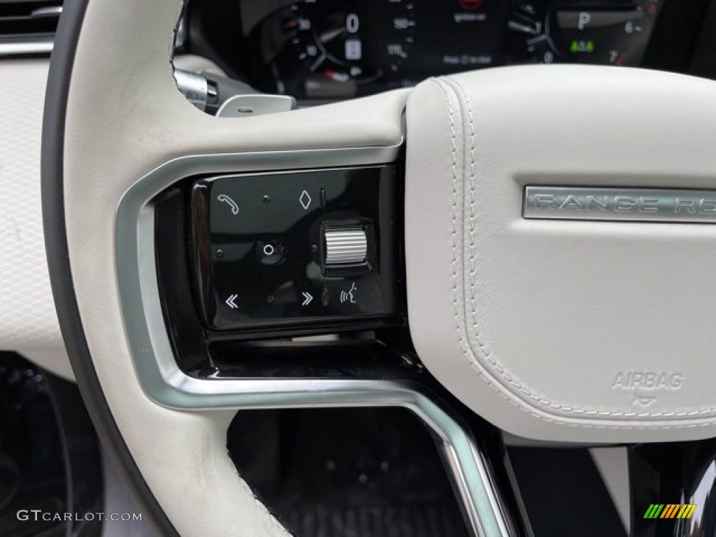 2021 Land Rover Range Rover Velar R-Dynamic S Light Oyster Steering Wheel Photo #141681893