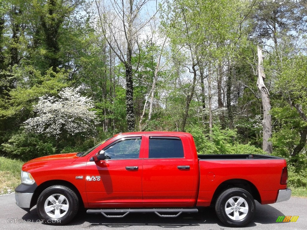 2017 1500 Express Crew Cab - Flame Red / Black/Diesel Gray photo #1