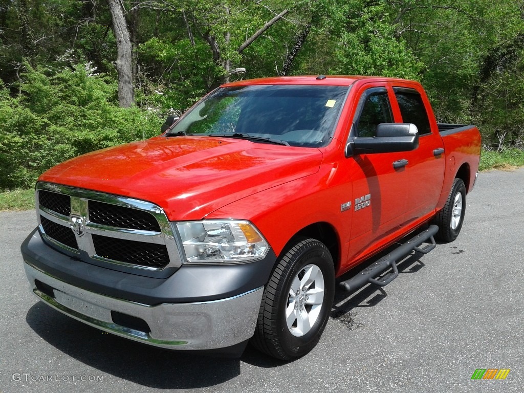 2017 1500 Express Crew Cab - Flame Red / Black/Diesel Gray photo #2