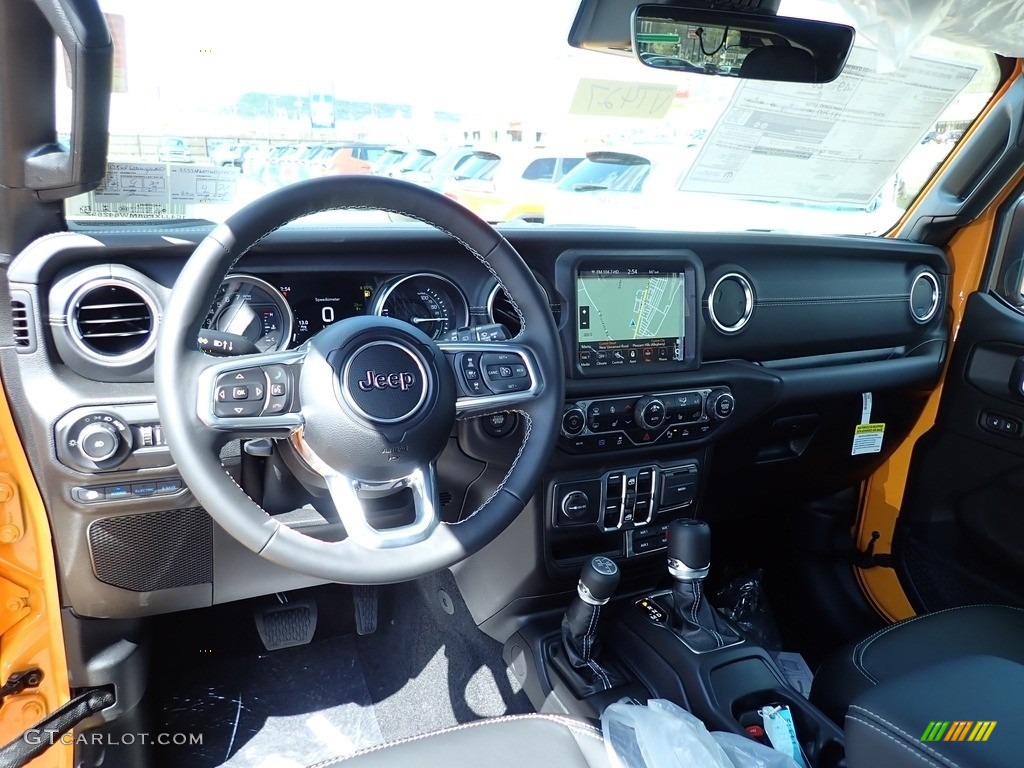 Black Interior 2021 Jeep Wrangler Unlimited Sahara 4xe Hybrid Photo #141682008