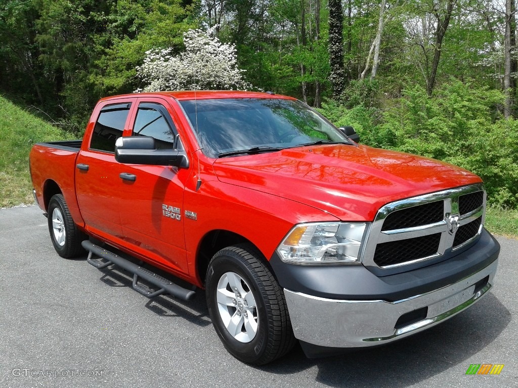2017 1500 Express Crew Cab - Flame Red / Black/Diesel Gray photo #4
