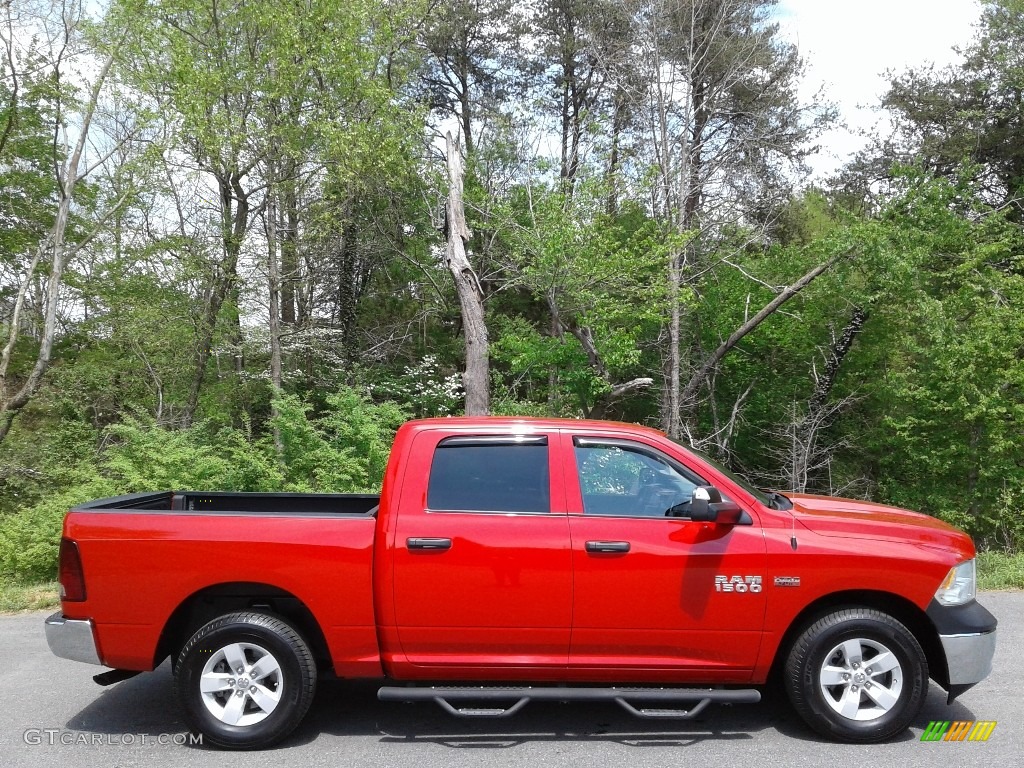 2017 1500 Express Crew Cab - Flame Red / Black/Diesel Gray photo #5