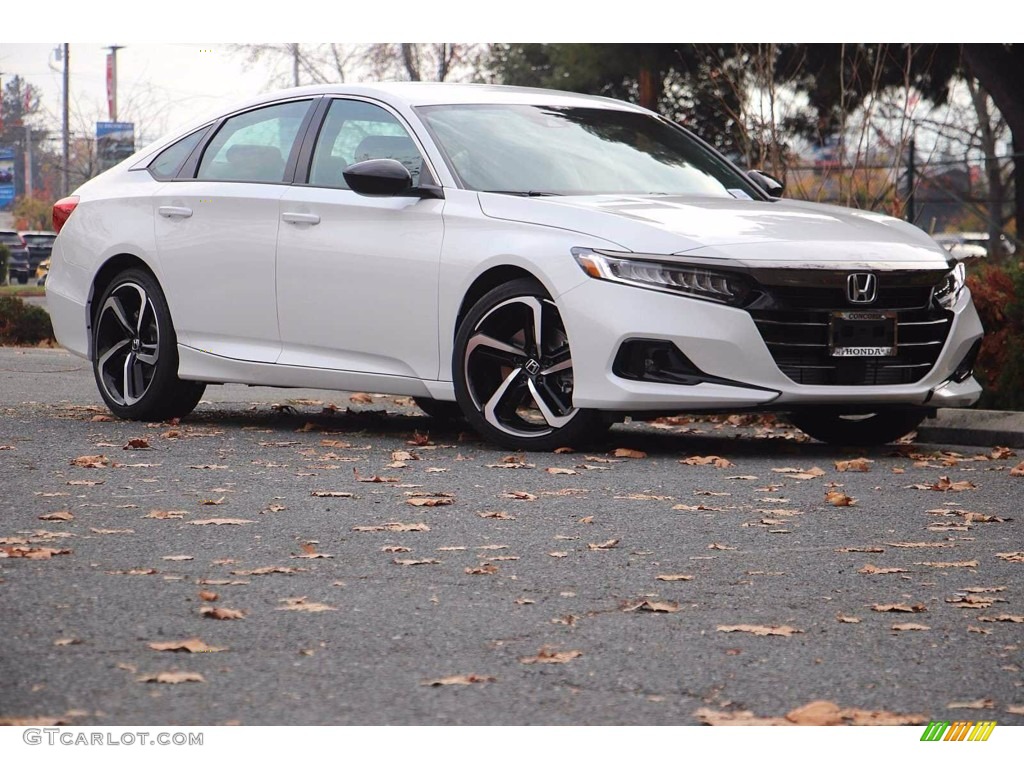 2021 Accord Sport - Platinum White Pearl / Black photo #2