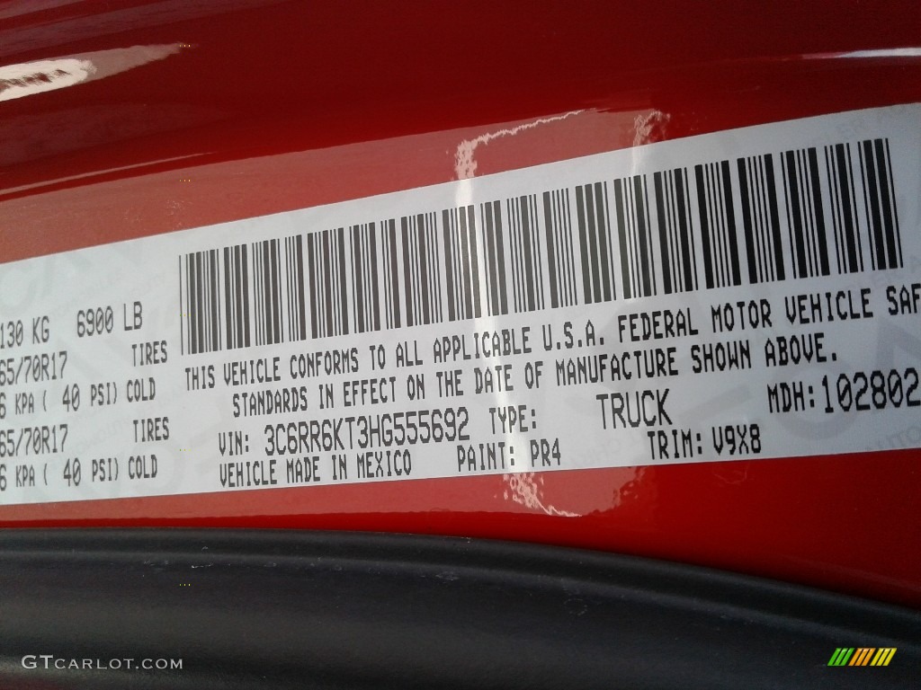 2017 1500 Express Crew Cab - Flame Red / Black/Diesel Gray photo #29