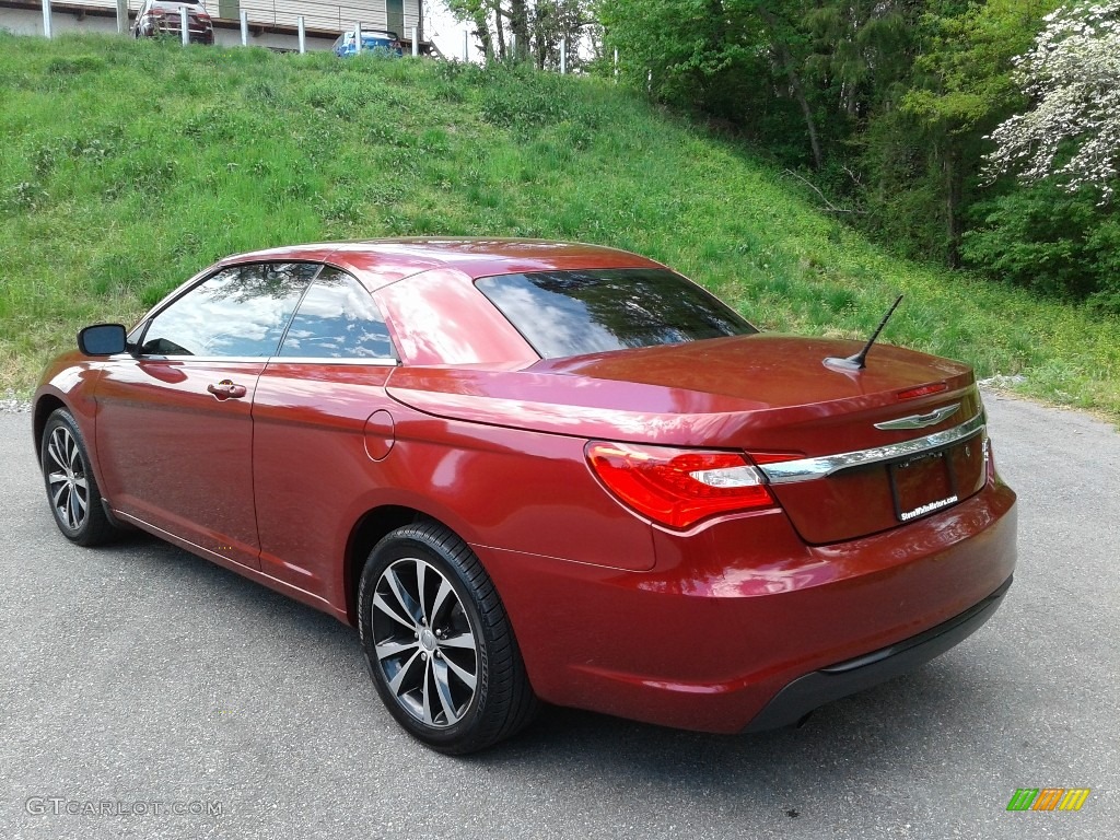 2012 200 S Convertible - Deep Cherry Red Crystal Pearl Coat / Black photo #9