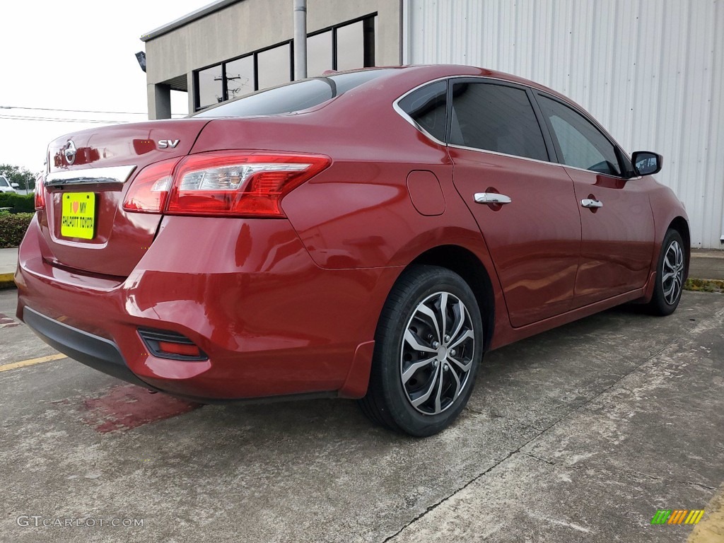 2016 Sentra SV - Cayenne Red / Charcoal photo #3