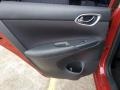 Charcoal 2016 Nissan Sentra SV Door Panel