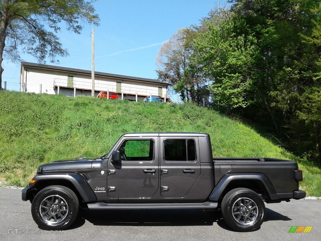 2021 Gladiator Overland 4x4 - Granite Crystal Metallic / Black photo #1