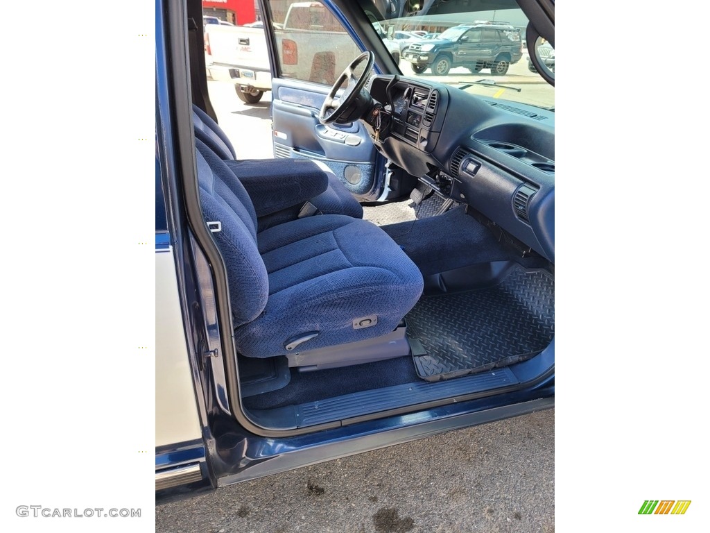 Blue Interior 1995 Chevrolet C/K C1500 Extended Cab Photo #141685719