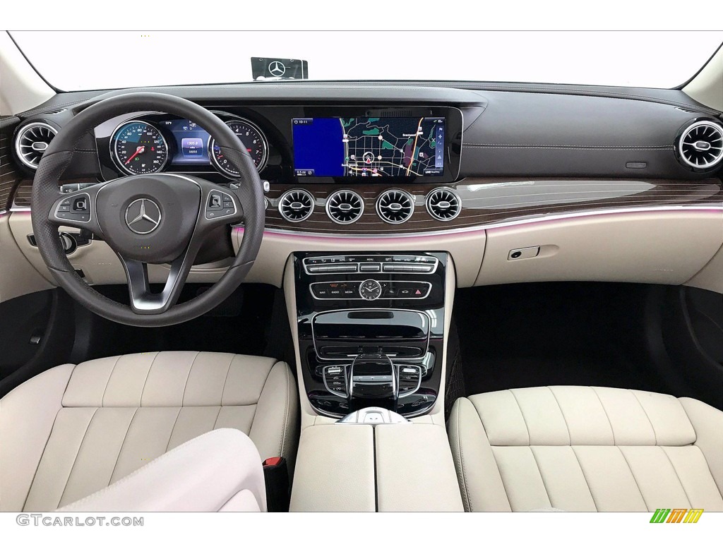 2018 Mercedes-Benz E 400 Convertible Macchiato Beige/Espresso Brown Dashboard Photo #141686286
