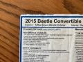  2015 Beetle 1.8T Convertible Window Sticker