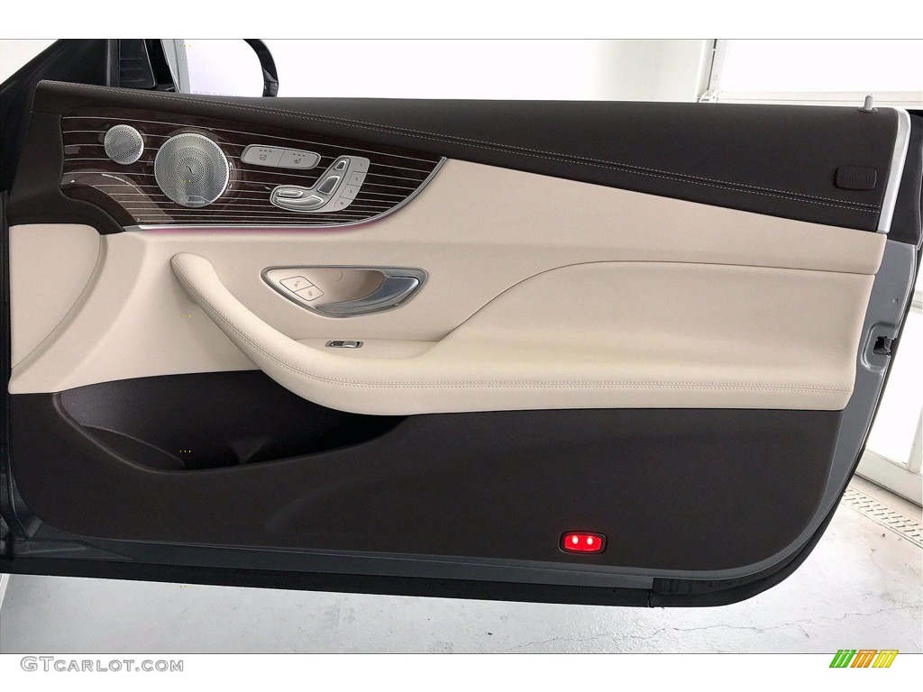 2018 Mercedes-Benz E 400 Convertible Macchiato Beige/Espresso Brown Door Panel Photo #141686532