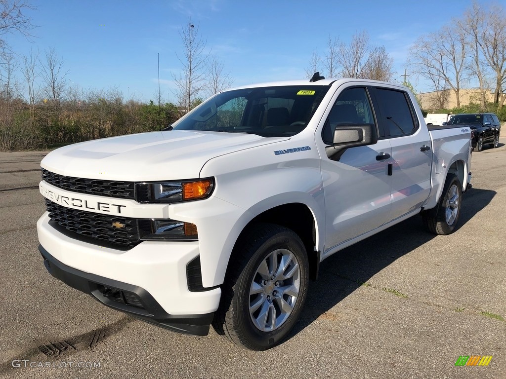 2021 Silverado 1500 Custom Crew Cab 4x4 - Summit White / Jet Black photo #1