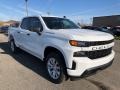 2021 Summit White Chevrolet Silverado 1500 Custom Crew Cab 4x4  photo #2