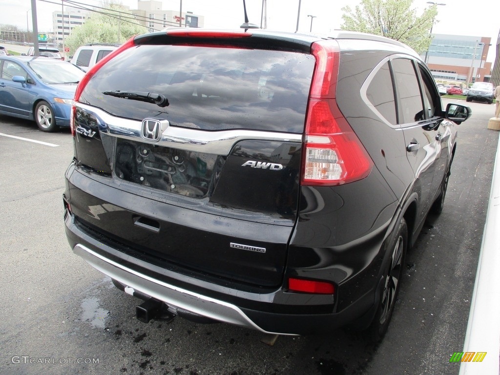 2016 CR-V Touring AWD - Crystal Black Pearl / Black photo #5