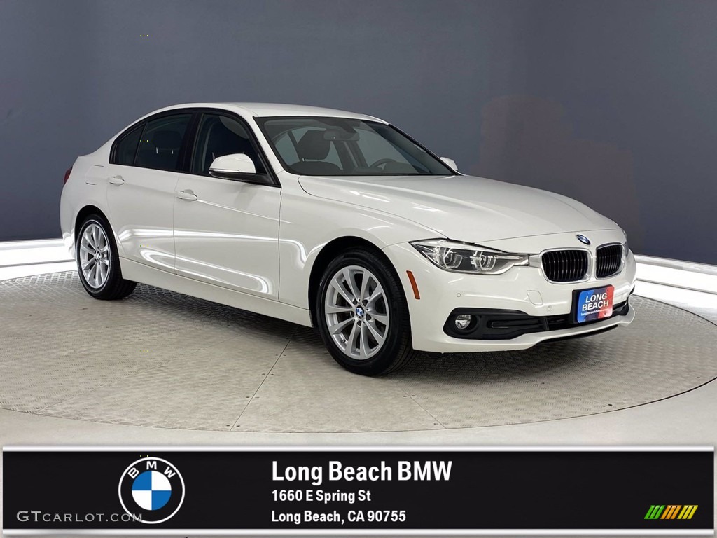 2018 3 Series 320i Sedan - Alpine White / Black photo #1