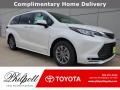 Blizzard White Pearl 2021 Toyota Sienna XLE Hybrid