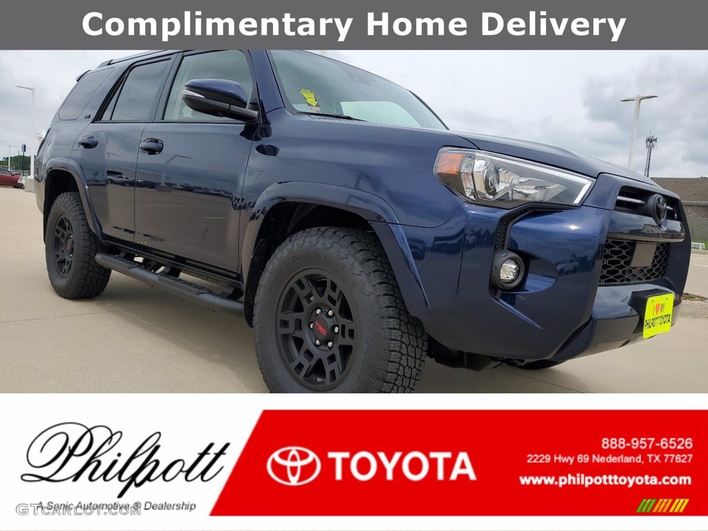 2021 4Runner SR5 Premium - Nautical Blue Metallic / Black/Graphite photo #1