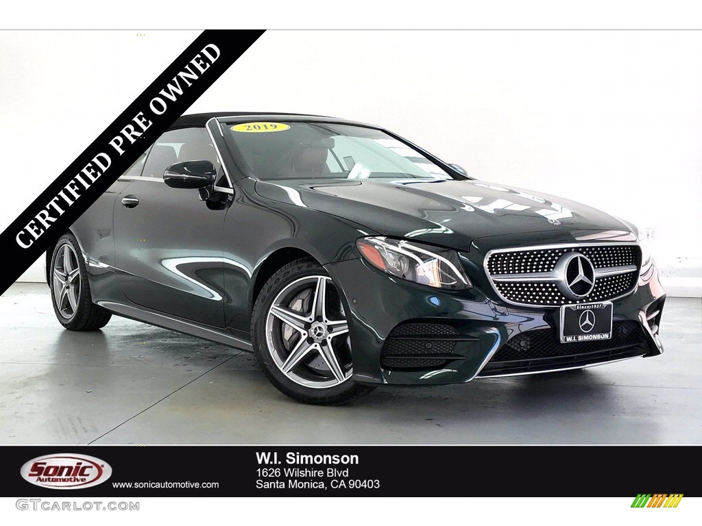 2018 E 400 Convertible - Emerald Green Metallic / Saddle Brown/Black photo #1