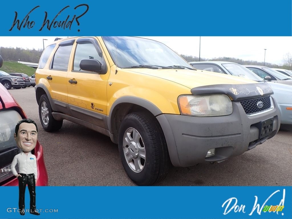 2001 Escape XLT V6 4WD - Chrome Yellow Metallic / Medium Graphite Grey photo #1