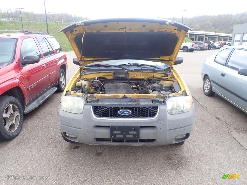 2001 Escape XLT V6 4WD - Chrome Yellow Metallic / Medium Graphite Grey photo #5