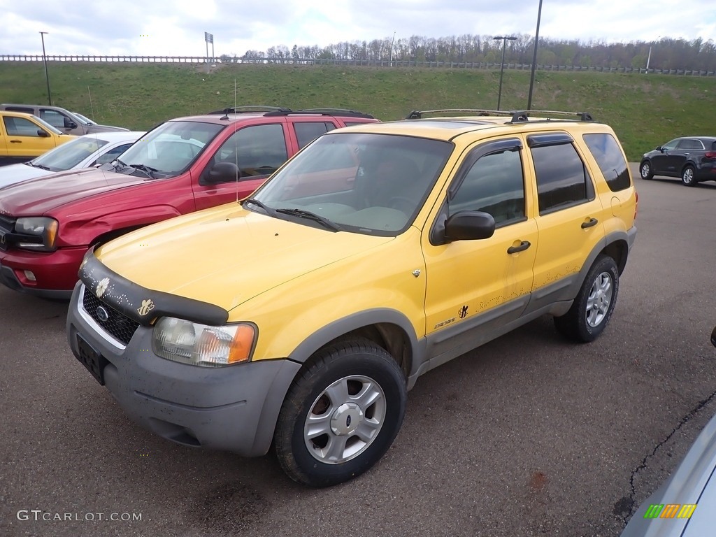 2001 Escape XLT V6 4WD - Chrome Yellow Metallic / Medium Graphite Grey photo #8