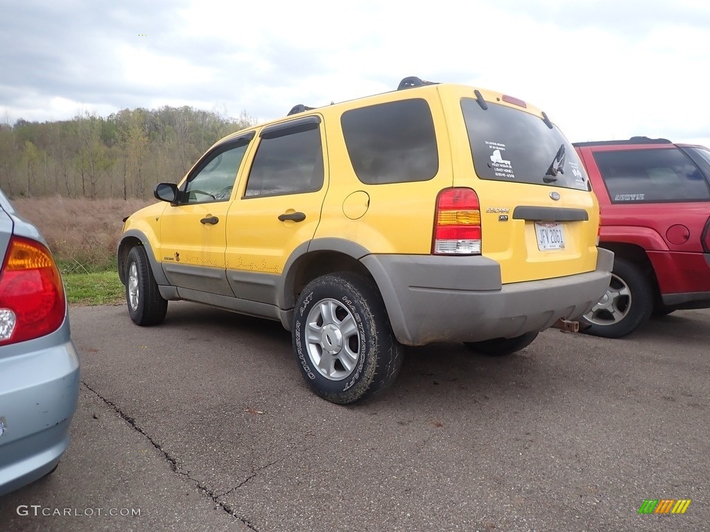 2001 Escape XLT V6 4WD - Chrome Yellow Metallic / Medium Graphite Grey photo #10