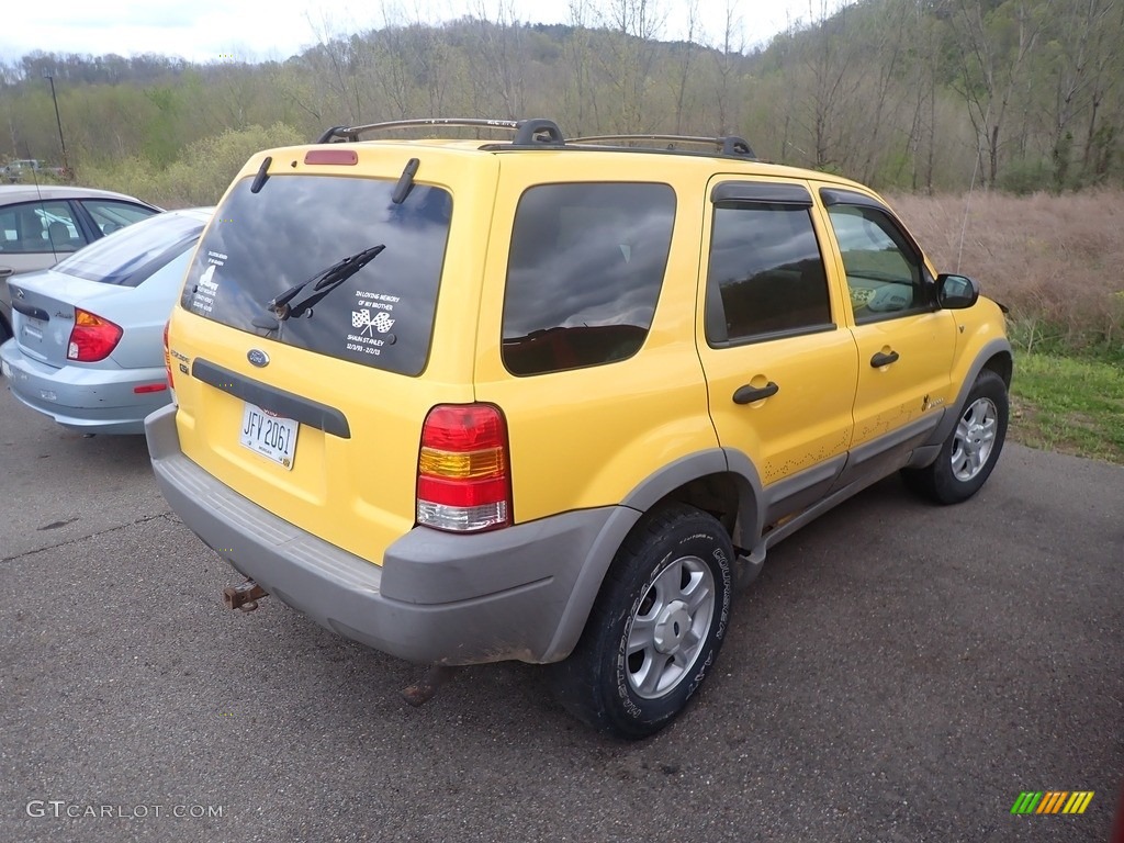 2001 Escape XLT V6 4WD - Chrome Yellow Metallic / Medium Graphite Grey photo #14