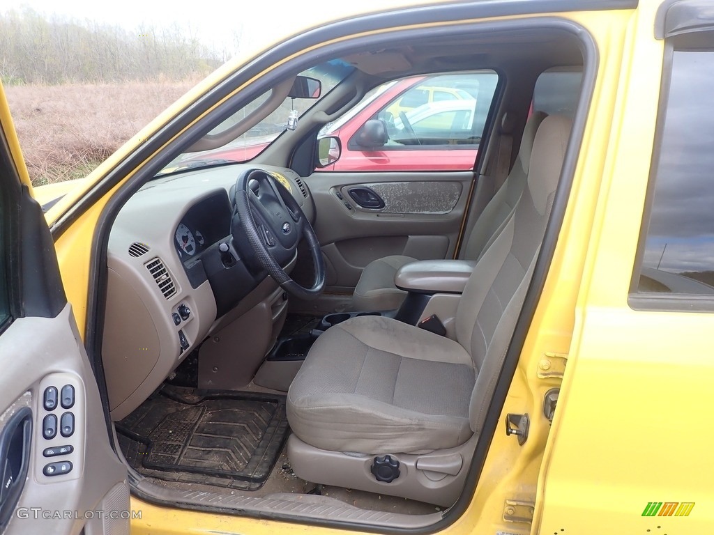 2001 Escape XLT V6 4WD - Chrome Yellow Metallic / Medium Graphite Grey photo #16
