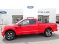 2021 Race Red Ford F150 STX SuperCab 4x4  photo #1
