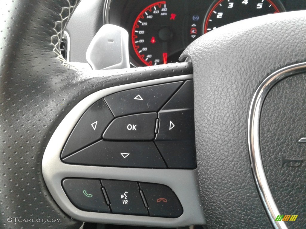 2019 Dodge Durango SRT AWD Black Steering Wheel Photo #141694824
