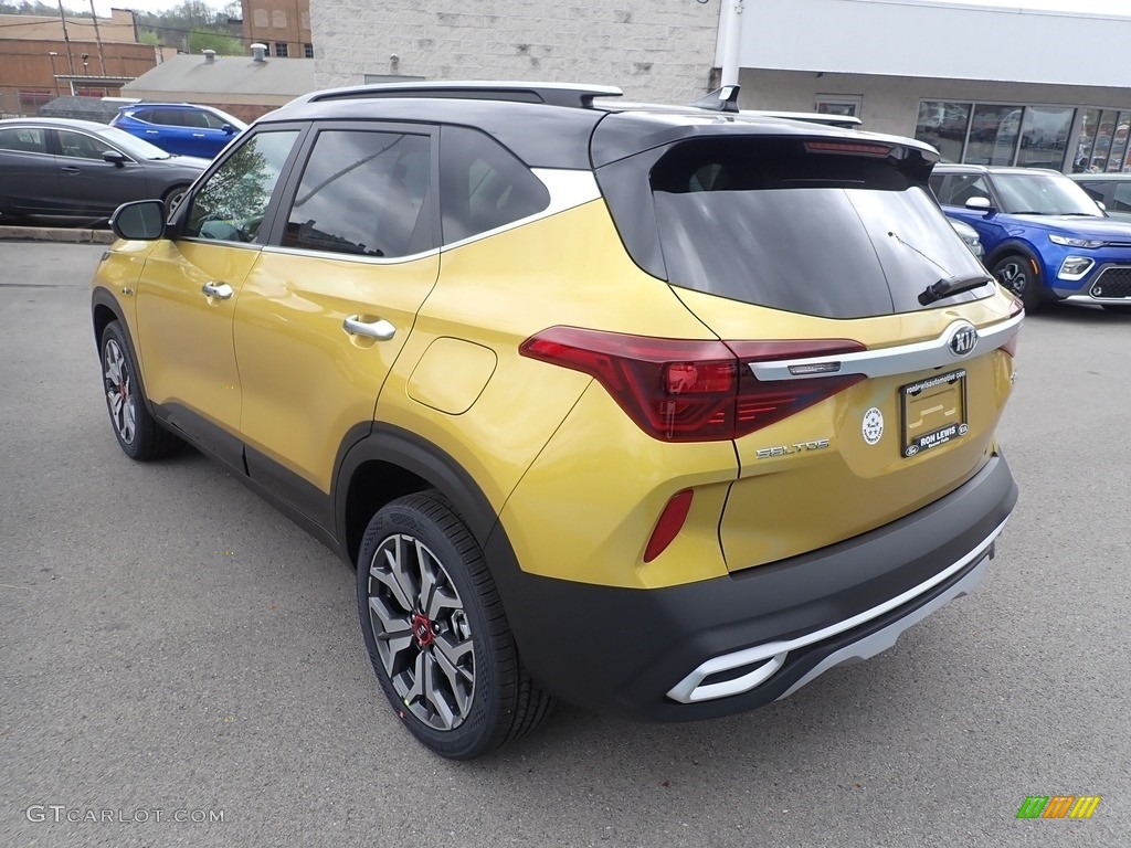 2021 Seltos SX Turbo AWD - Starbright Yellow / Black photo #7