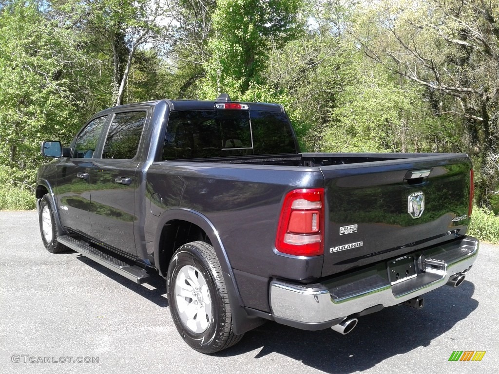 2019 1500 Laramie Crew Cab 4x4 - Maximum Steel Metallic / Mountain Brown/Light Frost Beige photo #10