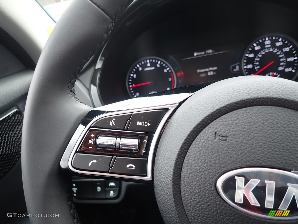 2021 Kia Seltos SX Turbo AWD Black Steering Wheel Photo #141695493