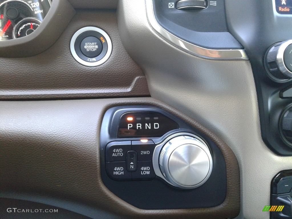 2019 1500 Laramie Crew Cab 4x4 - Maximum Steel Metallic / Mountain Brown/Light Frost Beige photo #23