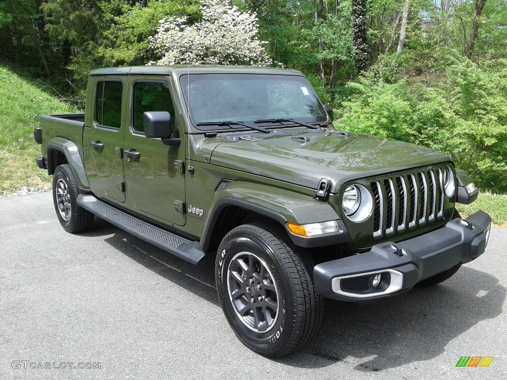 Sarge Green 2021 Jeep Gladiator Overland 4x4 Exterior Photo #141696057