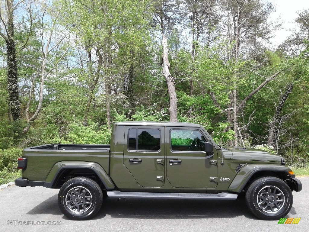 Sarge Green 2021 Jeep Gladiator Overland 4x4 Exterior Photo #141696087