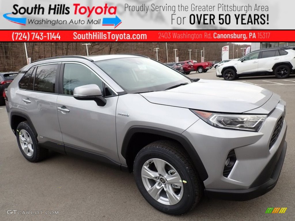 2021 RAV4 XLE AWD Hybrid - Silver Sky Metallic / Black photo #1