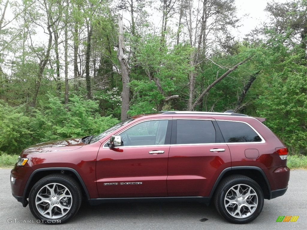 Velvet Red Pearl 2021 Jeep Grand Cherokee Limited 4x4 Exterior Photo #141698829