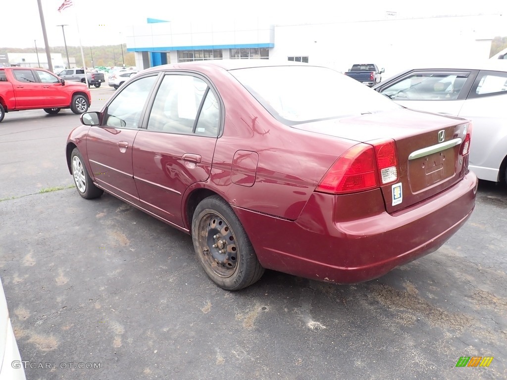 2003 Civic EX Sedan - Radiant Ruby Pearl / Black photo #13