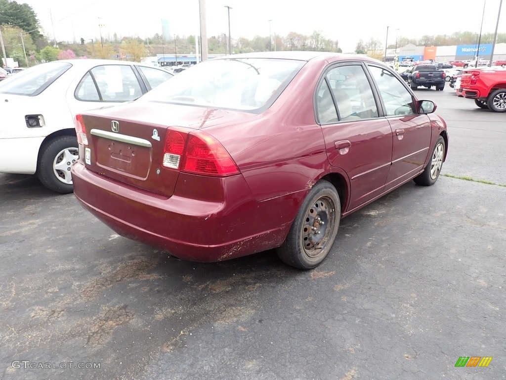 2003 Civic EX Sedan - Radiant Ruby Pearl / Black photo #15