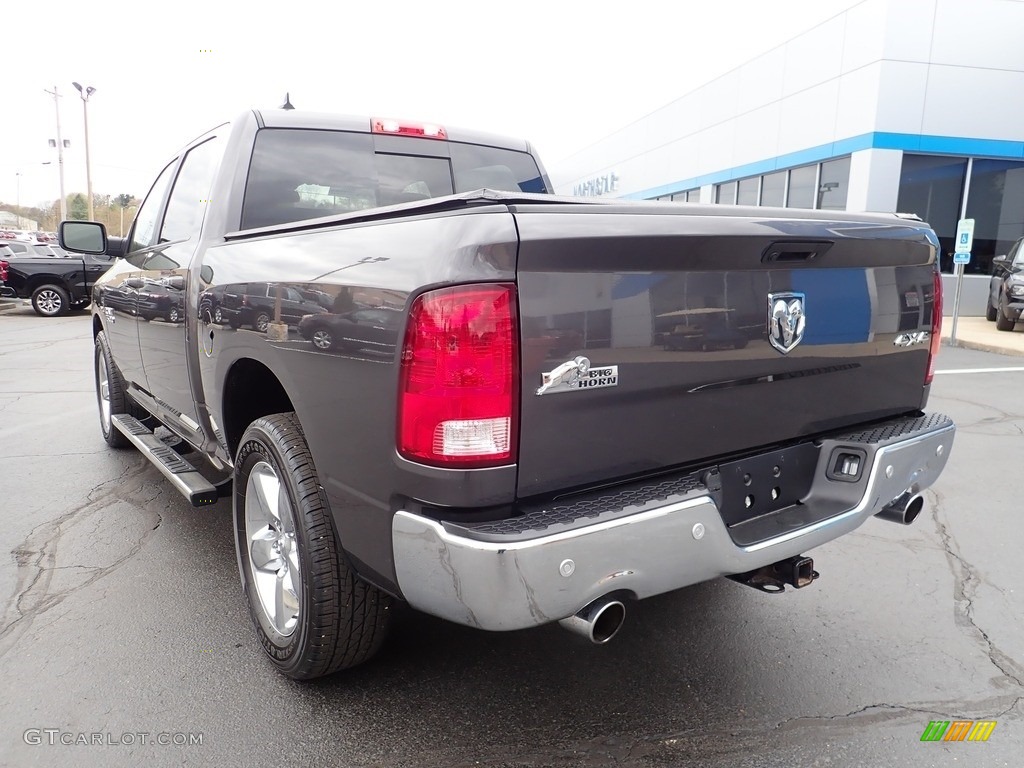 2018 1500 Big Horn Crew Cab 4x4 - Granite Crystal Metallic / Black/Diesel Gray photo #5