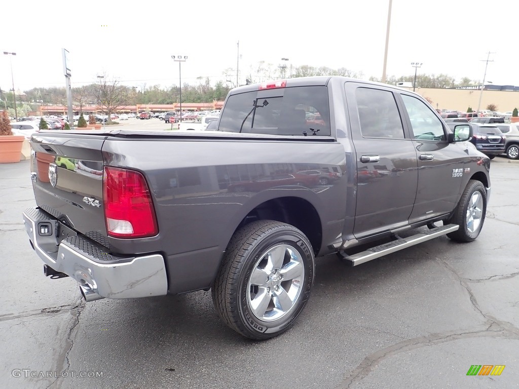 2018 1500 Big Horn Crew Cab 4x4 - Granite Crystal Metallic / Black/Diesel Gray photo #8