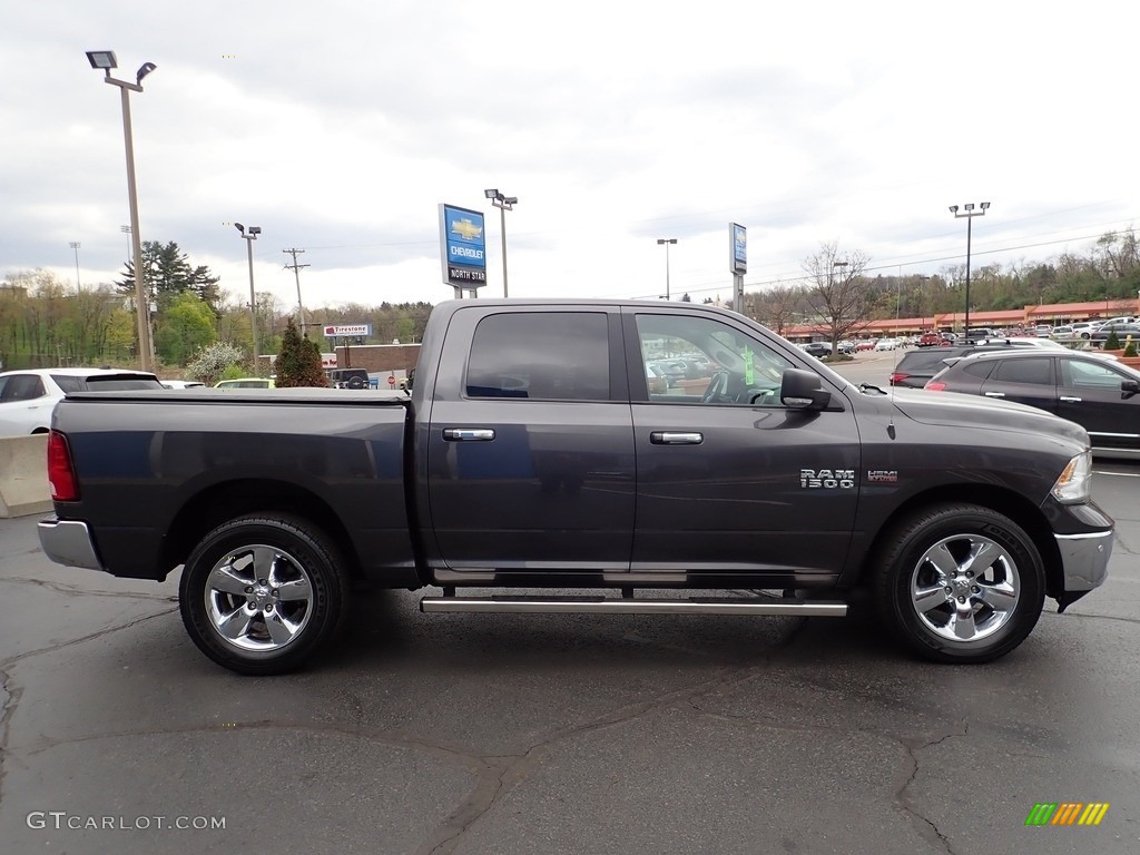 2018 1500 Big Horn Crew Cab 4x4 - Granite Crystal Metallic / Black/Diesel Gray photo #9